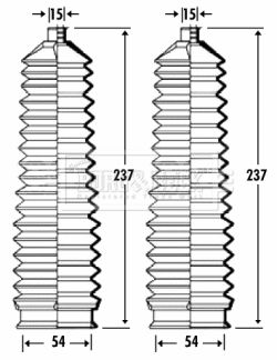 BORG & BECK Paljekumisarja, ohjaus BSG3324